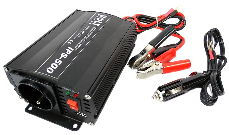 PREVODNÍK NAPÄTIA 12V 230V VOZIDLA 500W + K