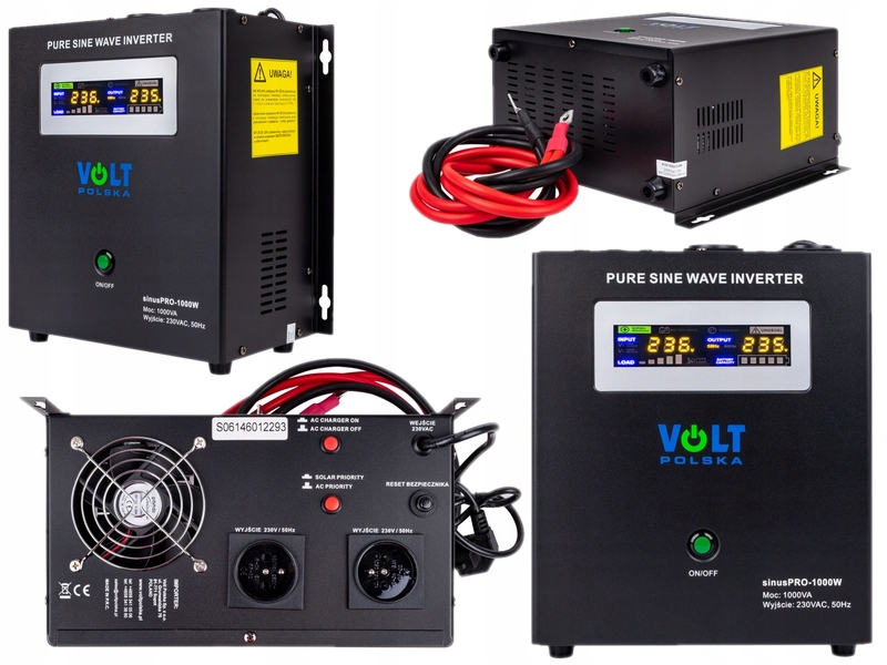 NAPÁJACÍ PREVODNÍK UPS 1000W SINUS PRO 12V 230V