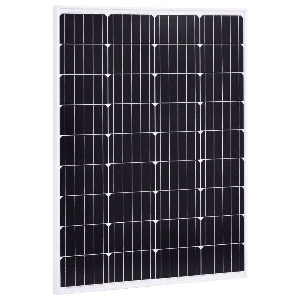 Solárny panel, 100 W, hliník a bezpečnostné sklo