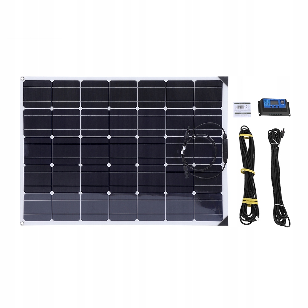 150W solárny panel + regulátor 20A + 10m predlžovací kábel