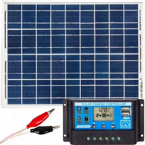 Solárny panel 20W 12V + regulátor