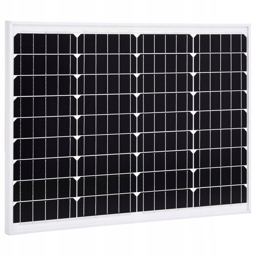 Solárny panel, 50 W, hliník a bezpečnostné sklo