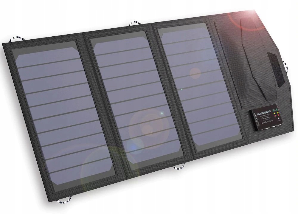 Solárny panel, 21W powerbanka, 10 000 mAh USB nabíjačka