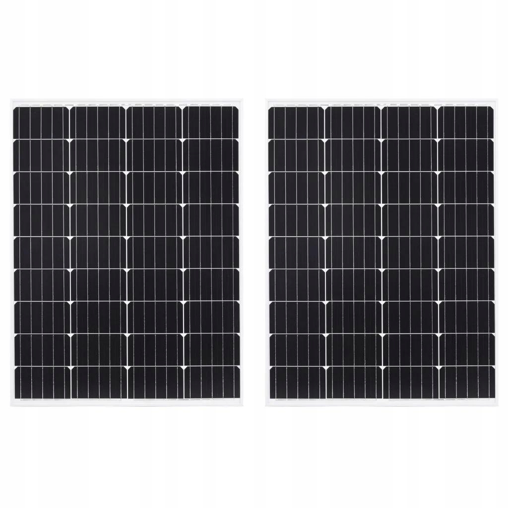 2 kusy solárnych panelov 100 W monokryštalické,