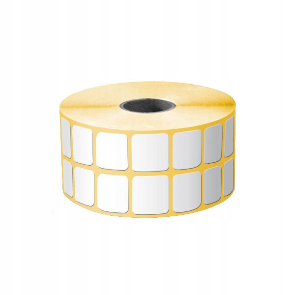 Papierové štítky s trvalou potlačou 40 mm x 40 mm