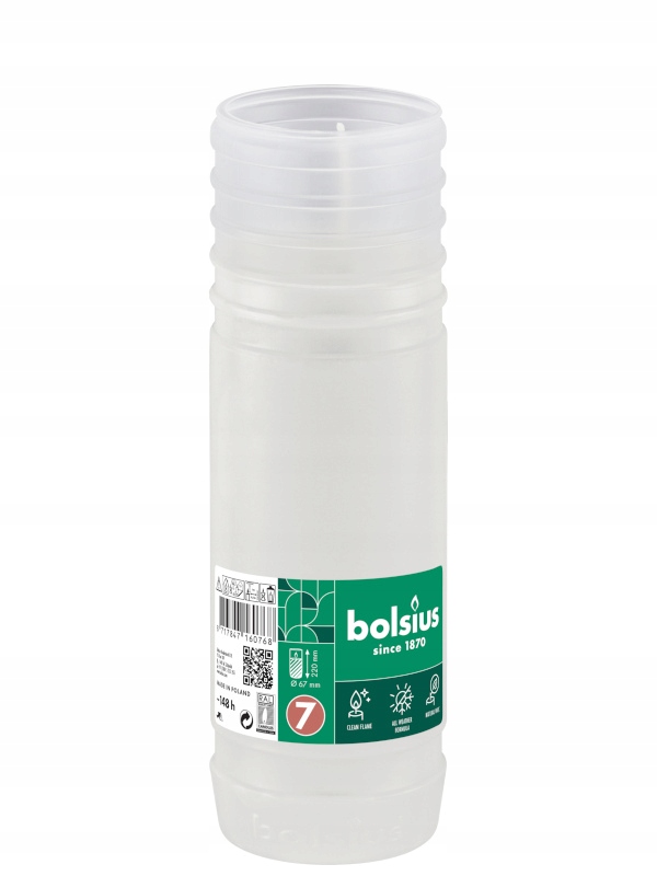 Bolsius parafínové náplne 7D (7 dní) balenie 15ks