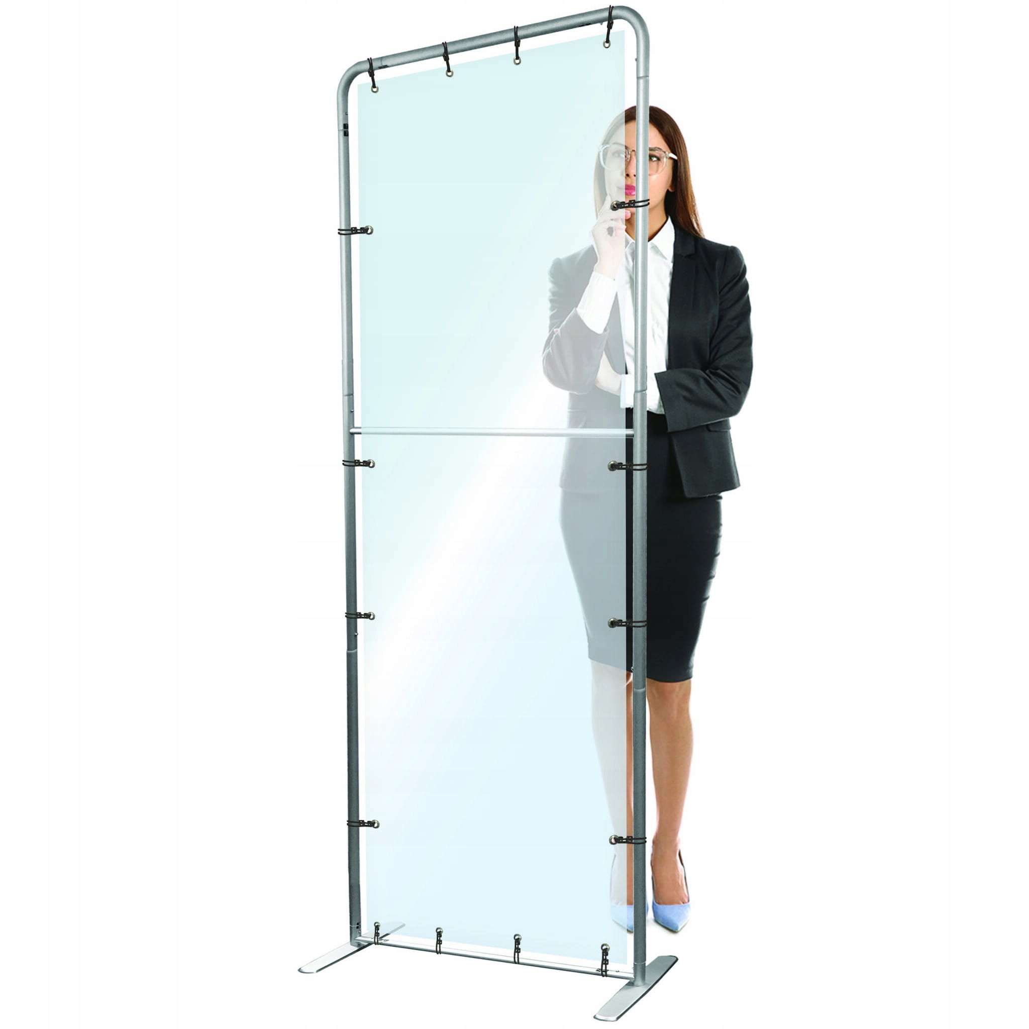 Ochranná clona, PET, Plexi, Podlaha, 100x200 cm