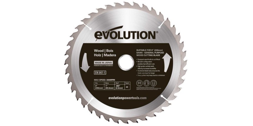 Pílový kotúč TCT na rezanie dreva Evolution 230 mm
