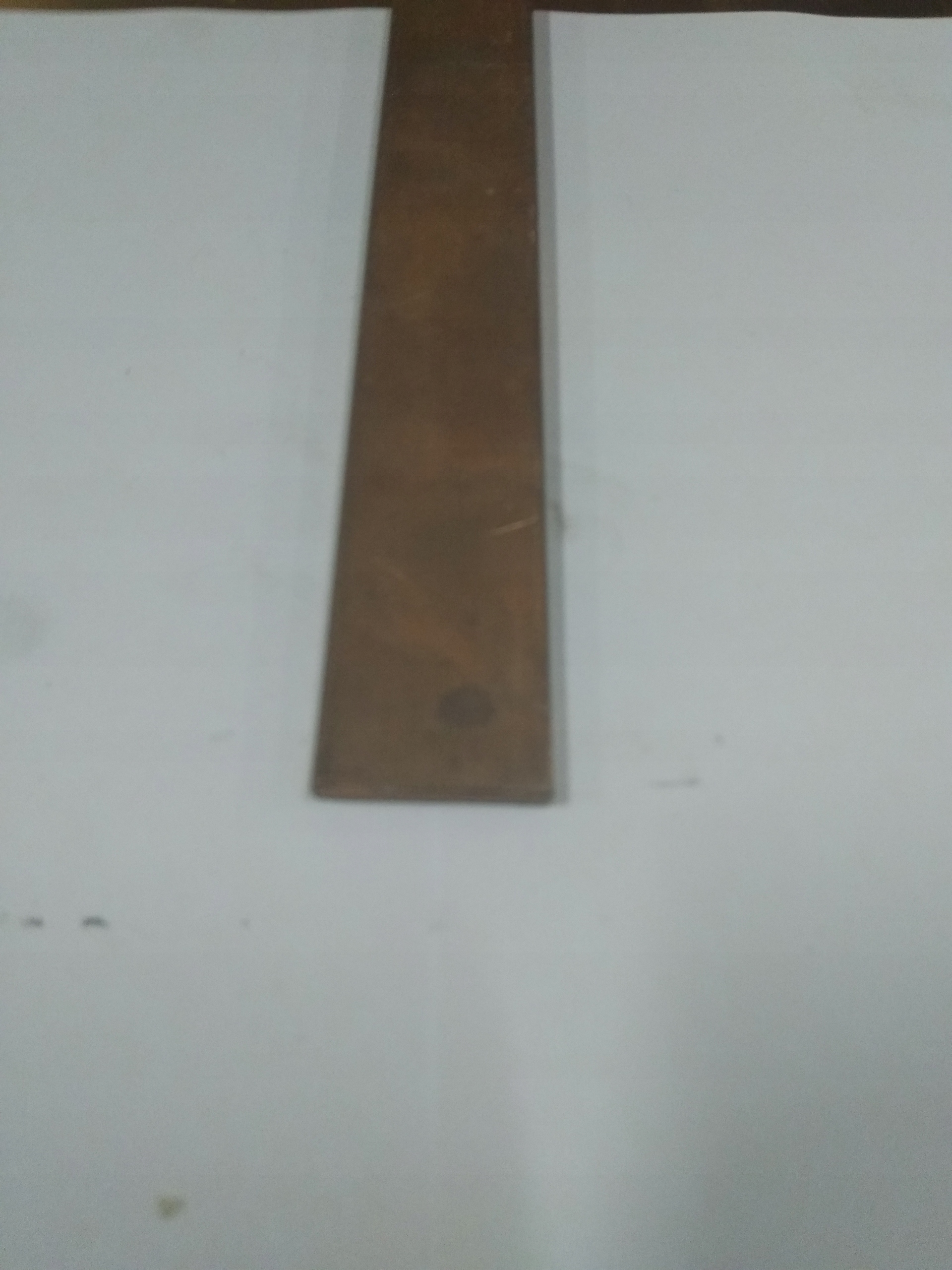 Medená plochá tyč 40x10 - 60 cm (0,6 rm) M1E Z4