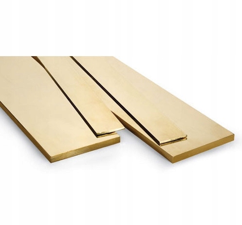 Mosadzná plochá tyč 25 x 5 mm - 100 cm