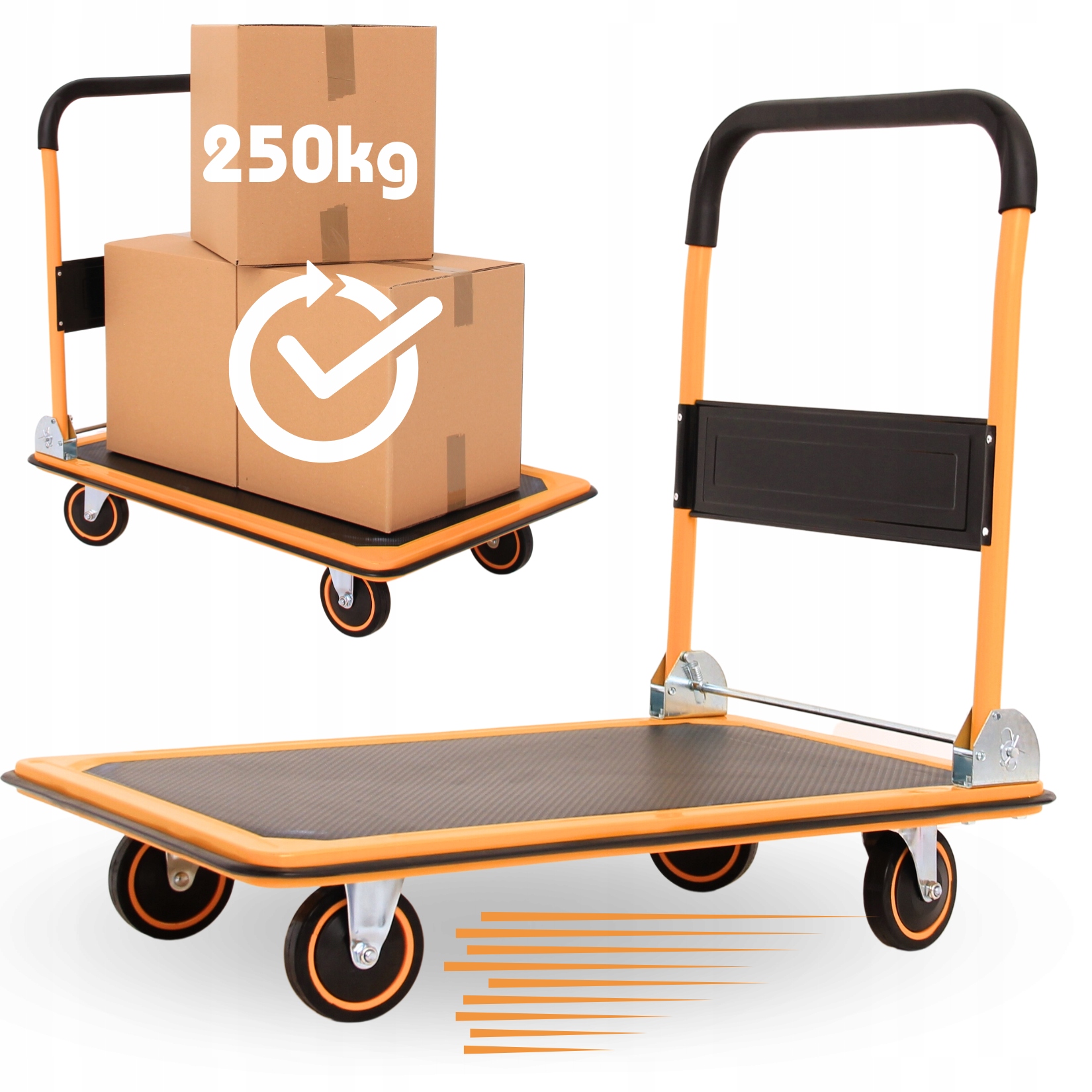 Vozík na prepravnú plošinu skladu 250 kg XF