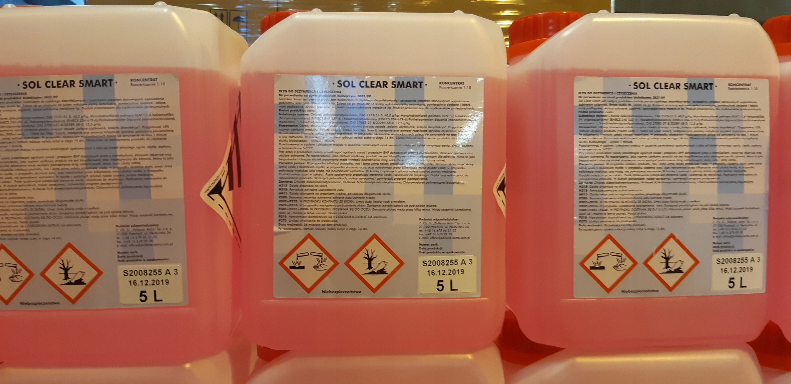 Kvapalina na dezinfekciu koncentrátu SOL CLEAR 5L 1:10