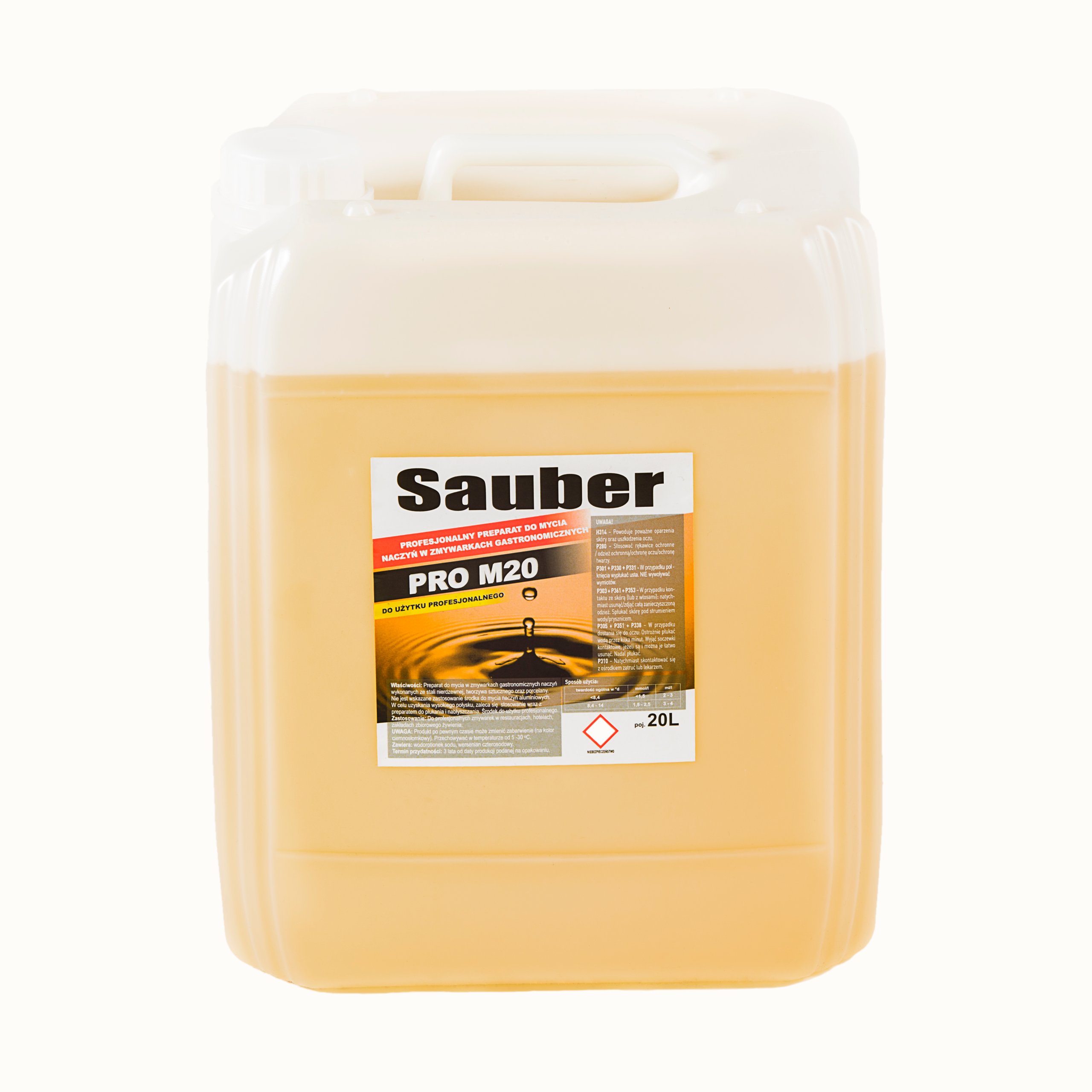 Čistiaci prostriedok do umývačky 20 L SAUBER PRO M20 silný