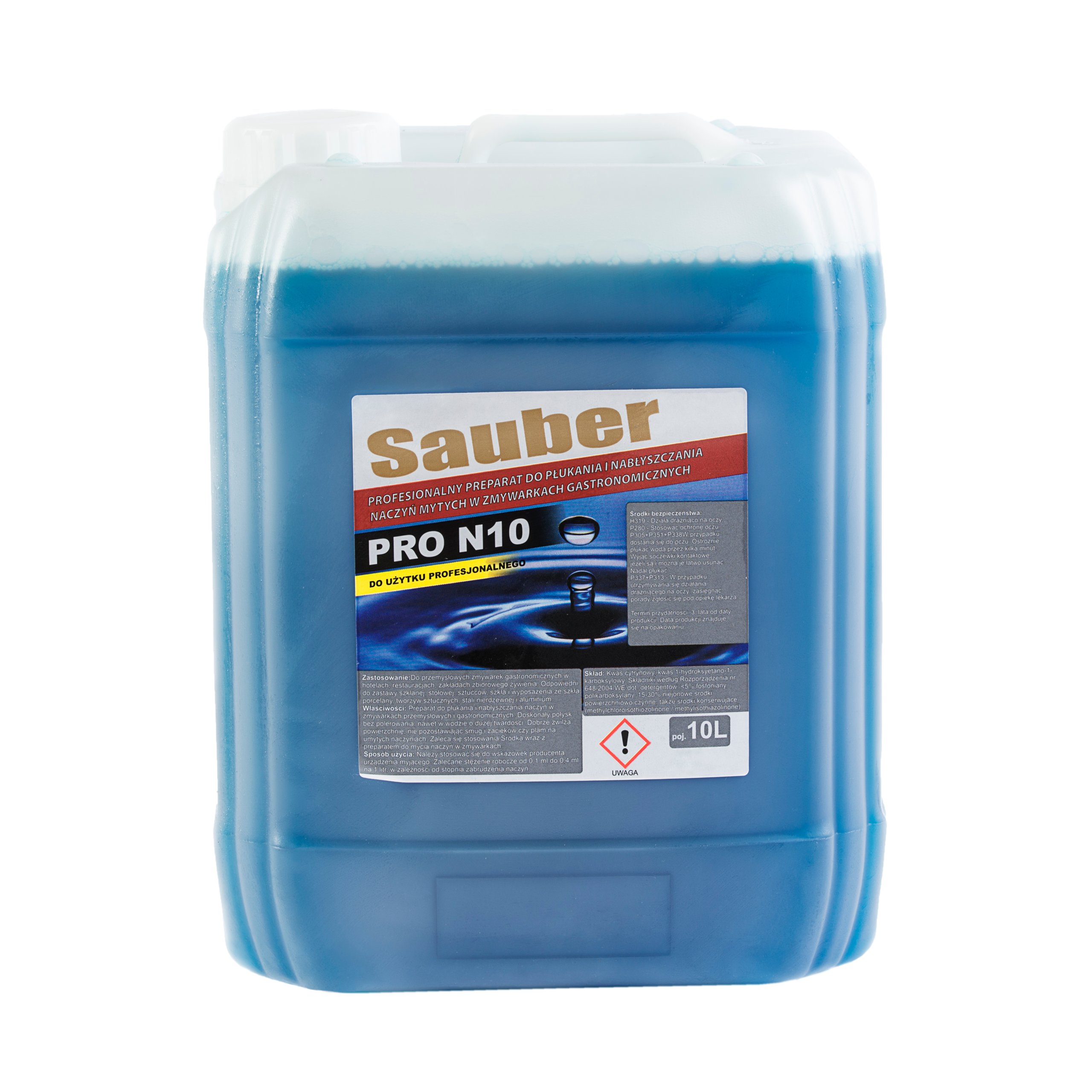 Oplachovací prostriedok 10 l sauber PRO N10 do umývačky riadu