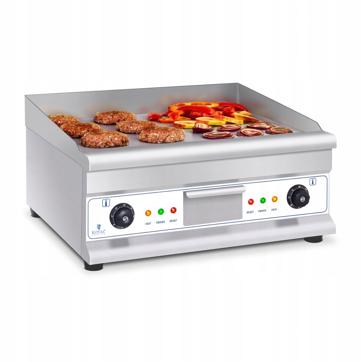 Doska na grilovanie 60cm 2x 3200W hladká ROYAL 10011139