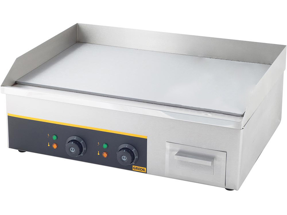 Hladká grilovacia platňa 2 vykurovacie zóny 3,6 kW