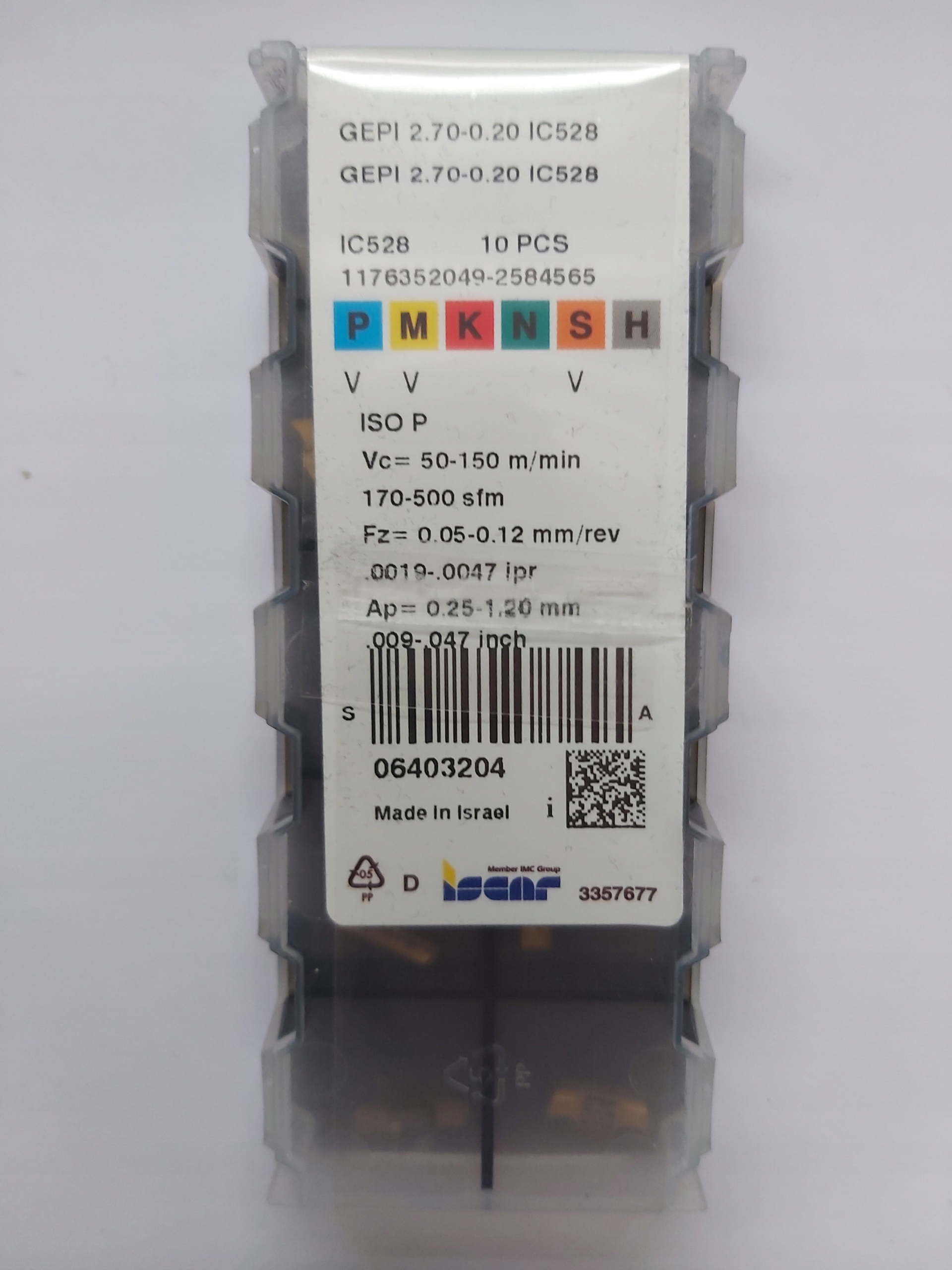 Doska GEPI 2,70-0,20 IC528 ISCAR