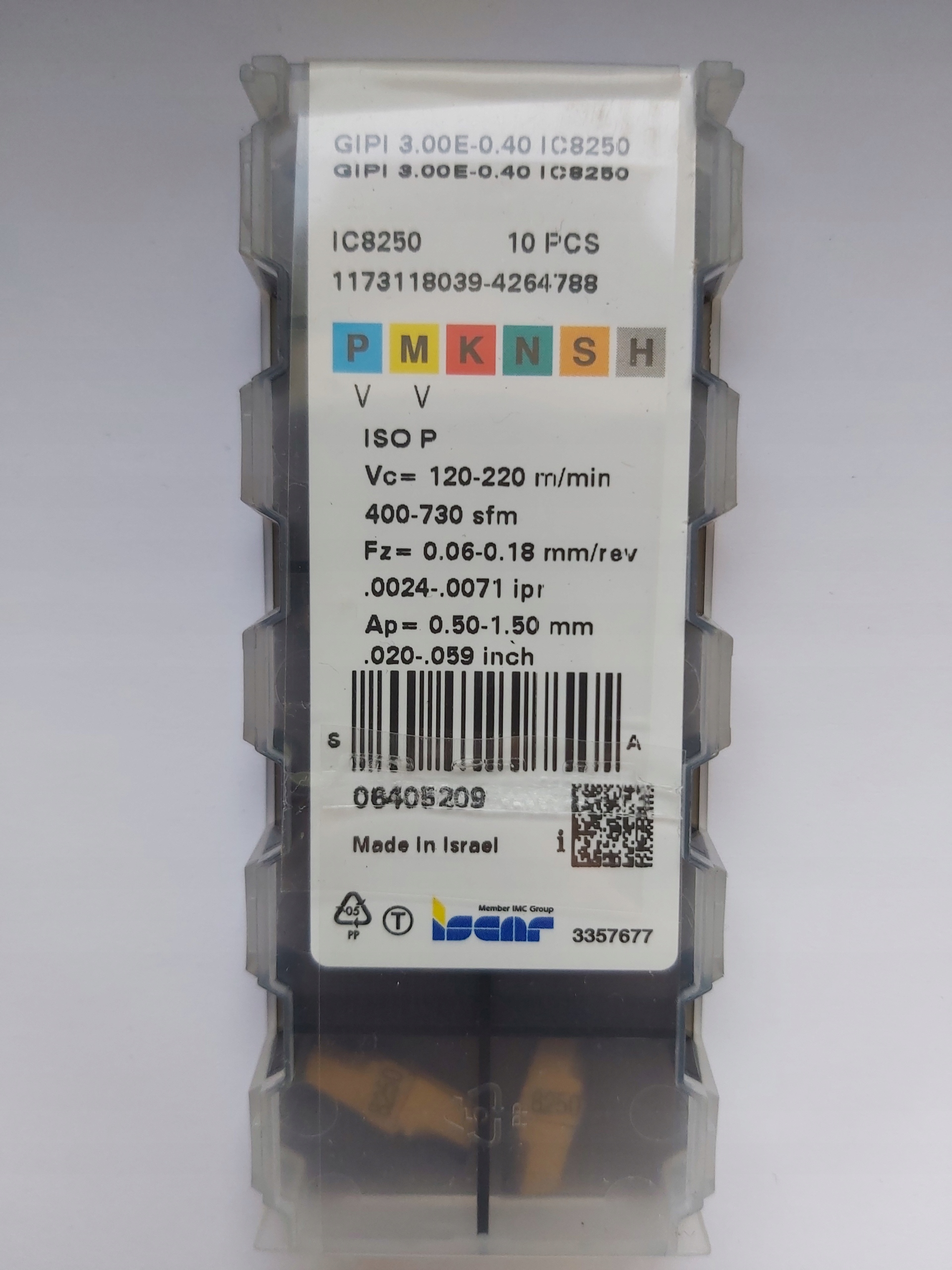 Doska GIPI 3.00E-0,40 IC8250 ISCAR