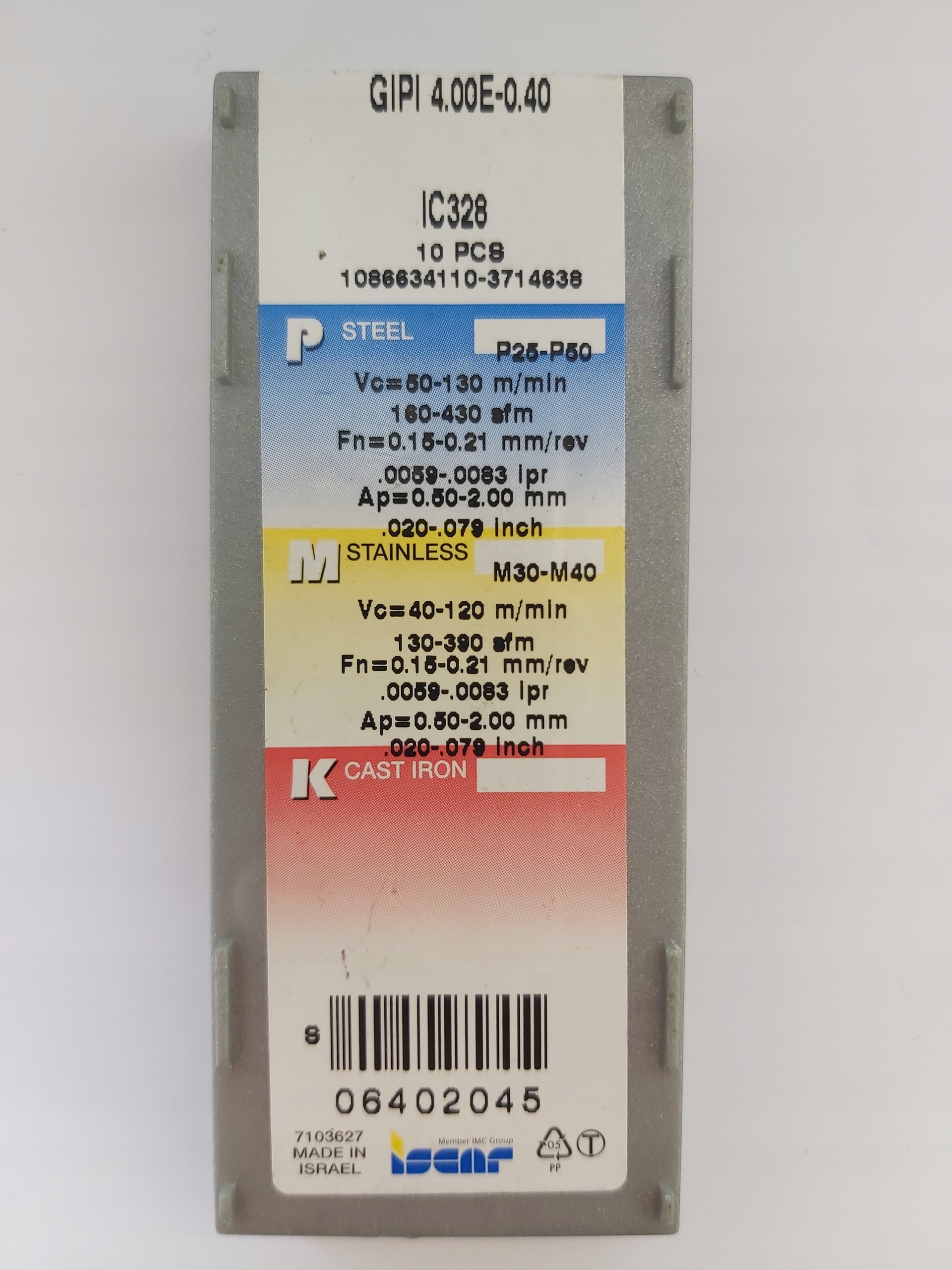 Doska GIPI 4.00E-0,40 IC328 ISCAR