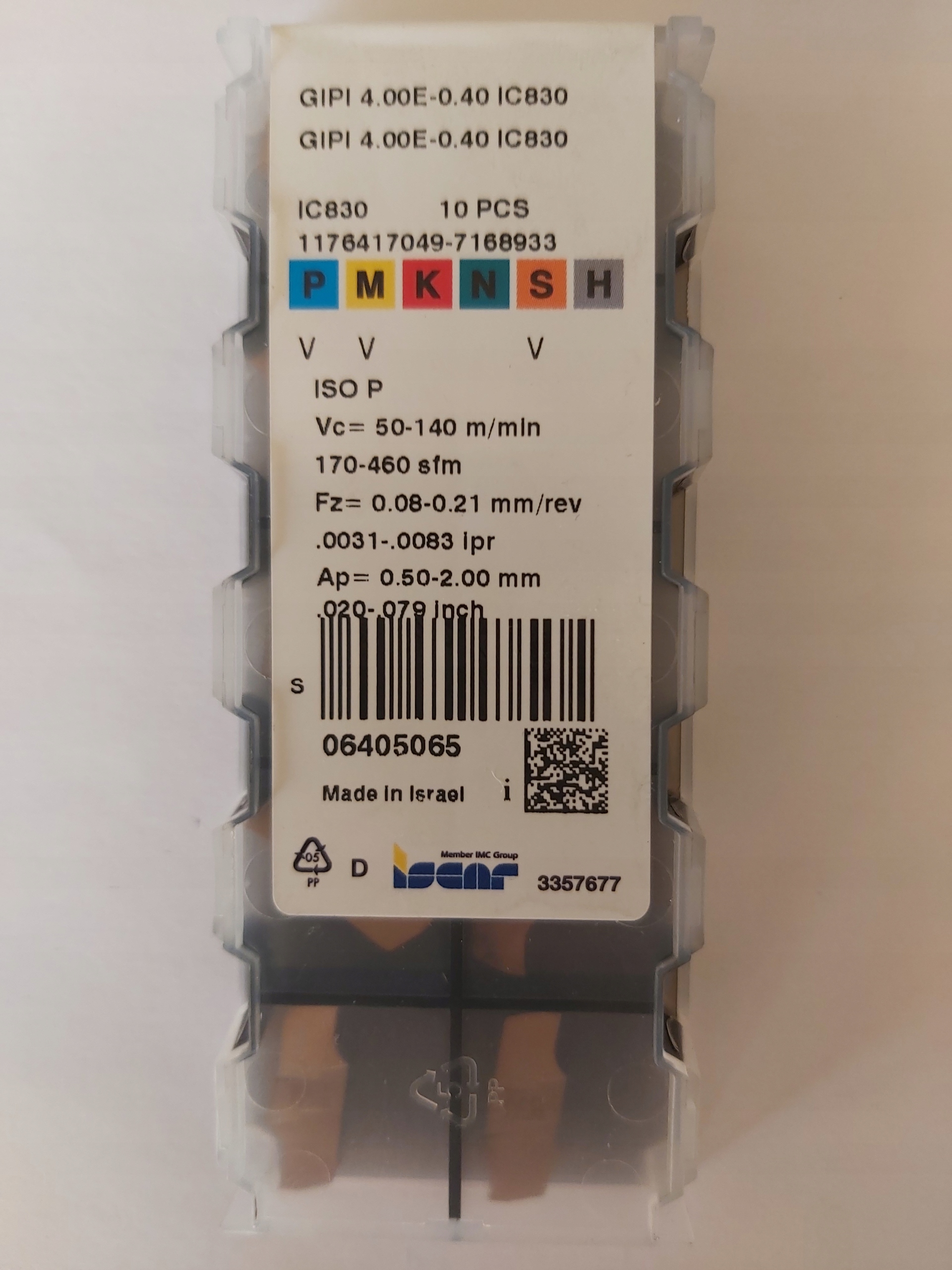 Doska GIPI 4,00E-0,40 IC830 ISCAR