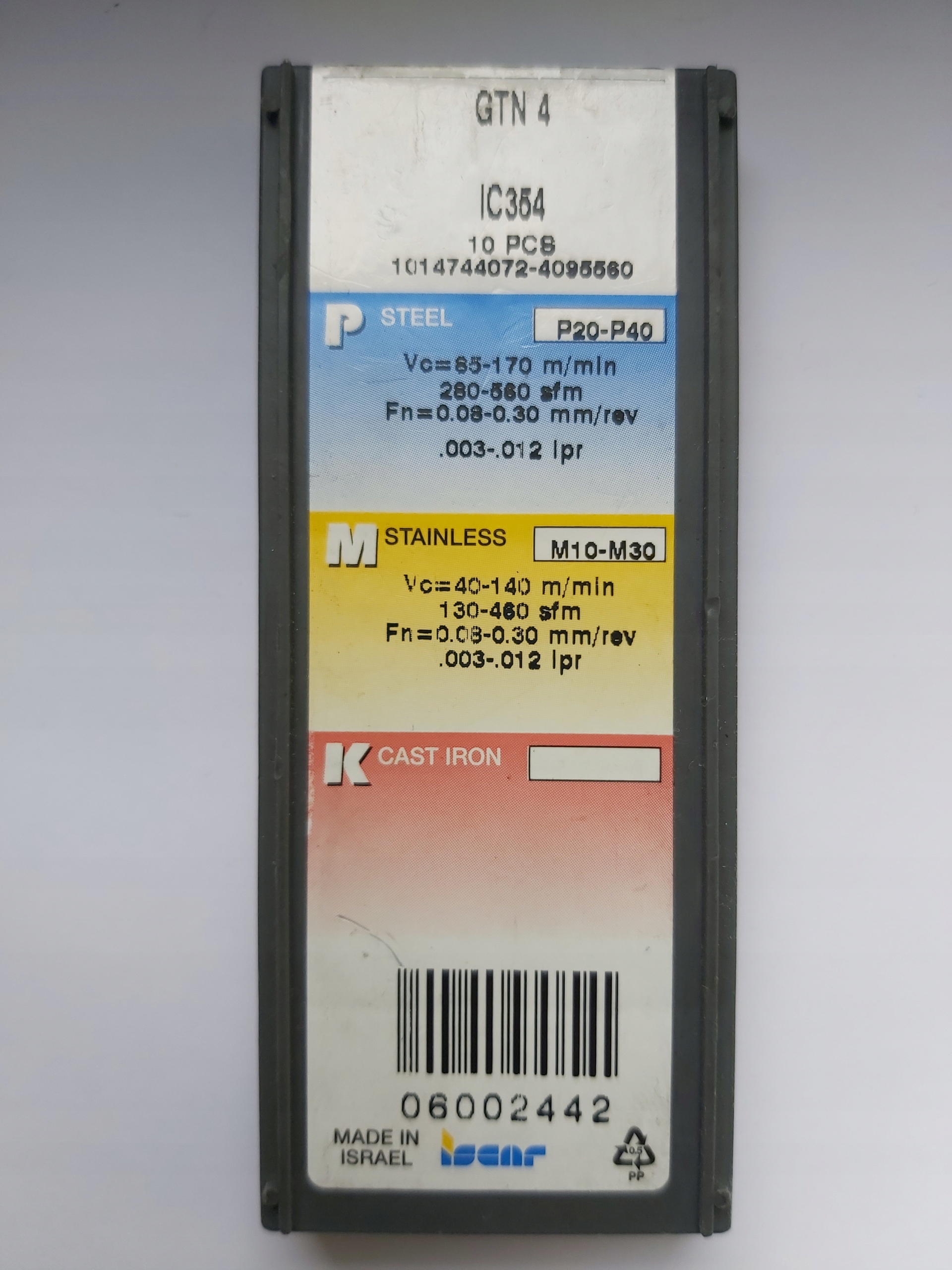 Doska GTN 4 IC354 ISCAR