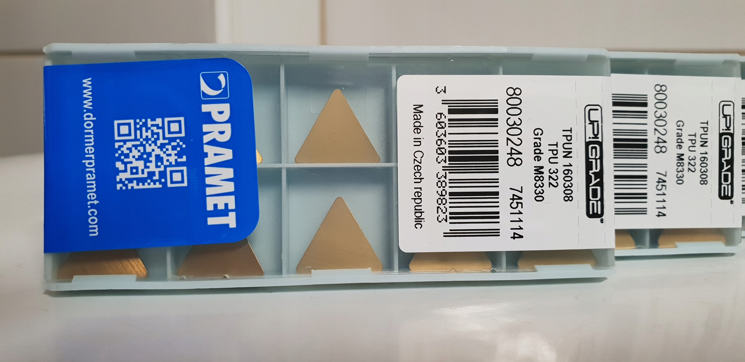 PRAMET TPUN 160 308 M 8330 FV doska z nehrdzavejúcej ocele