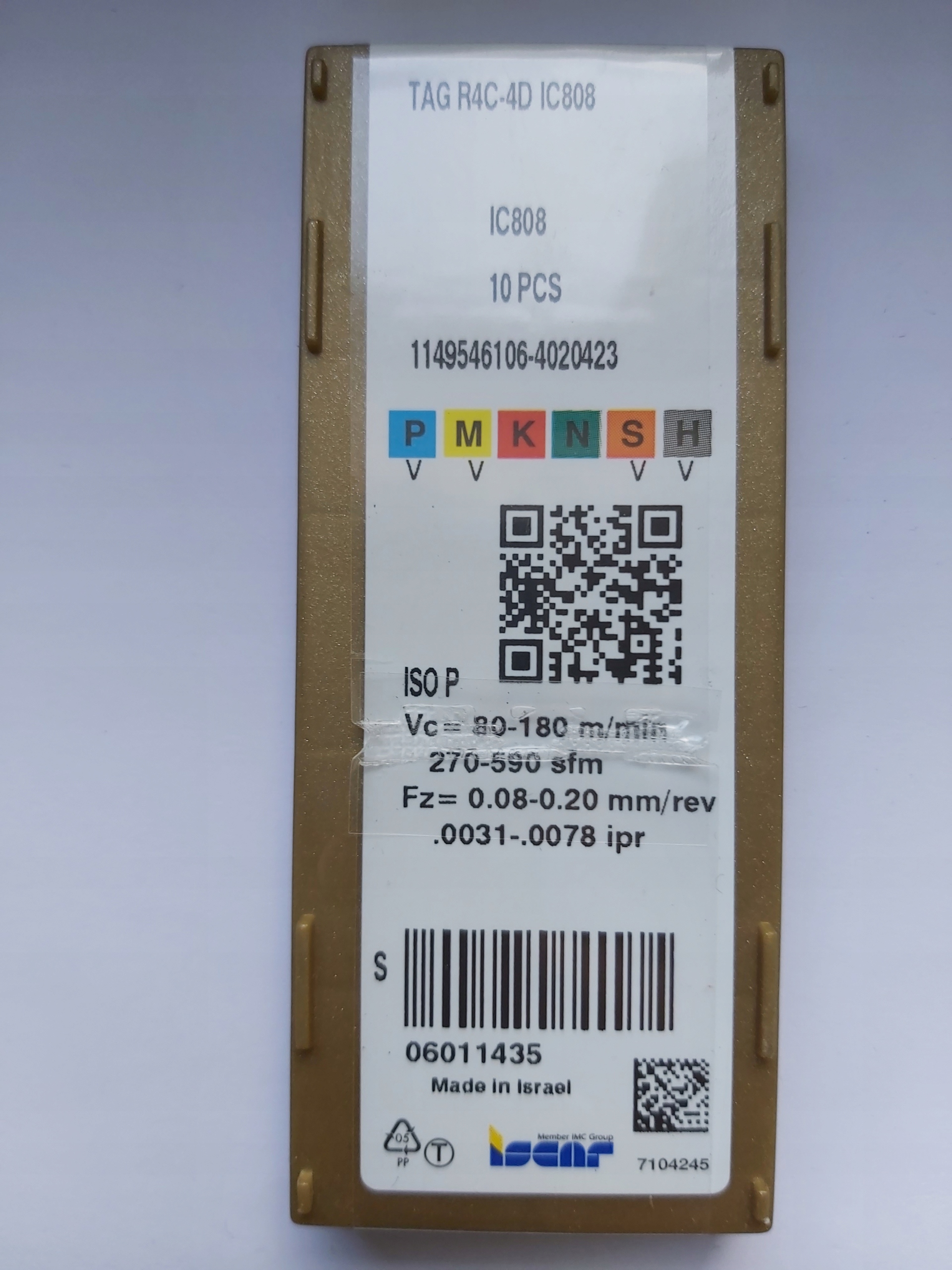 Doska TAG R4C-4D IC808 ISCAR