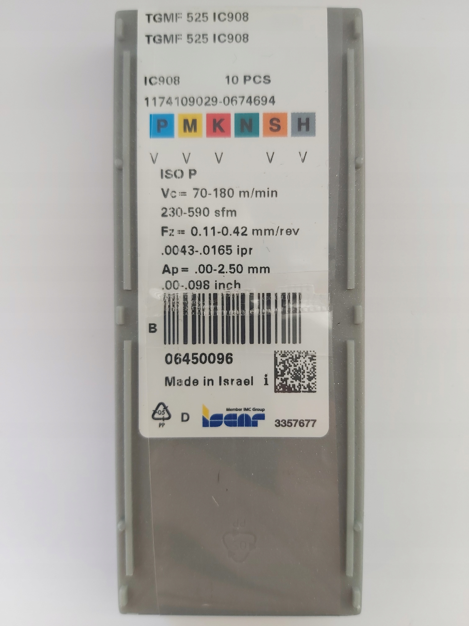 Doska TGMF 525 IC908 ISCAR