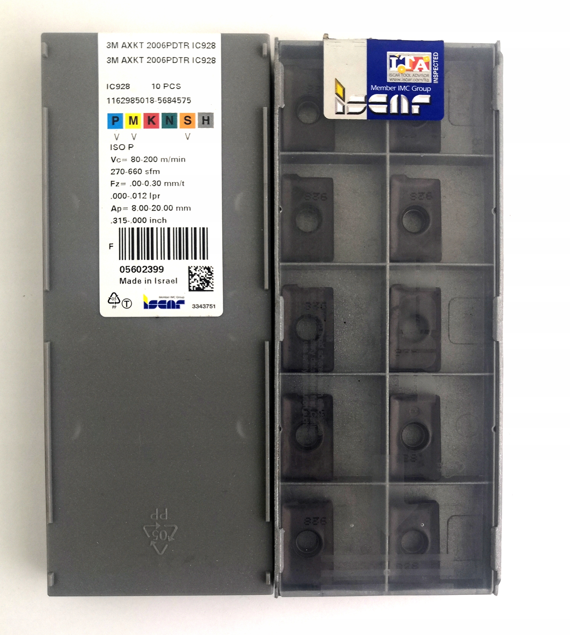 Vložky 3M AXKT 2006 PDTR IC928 ISCAR