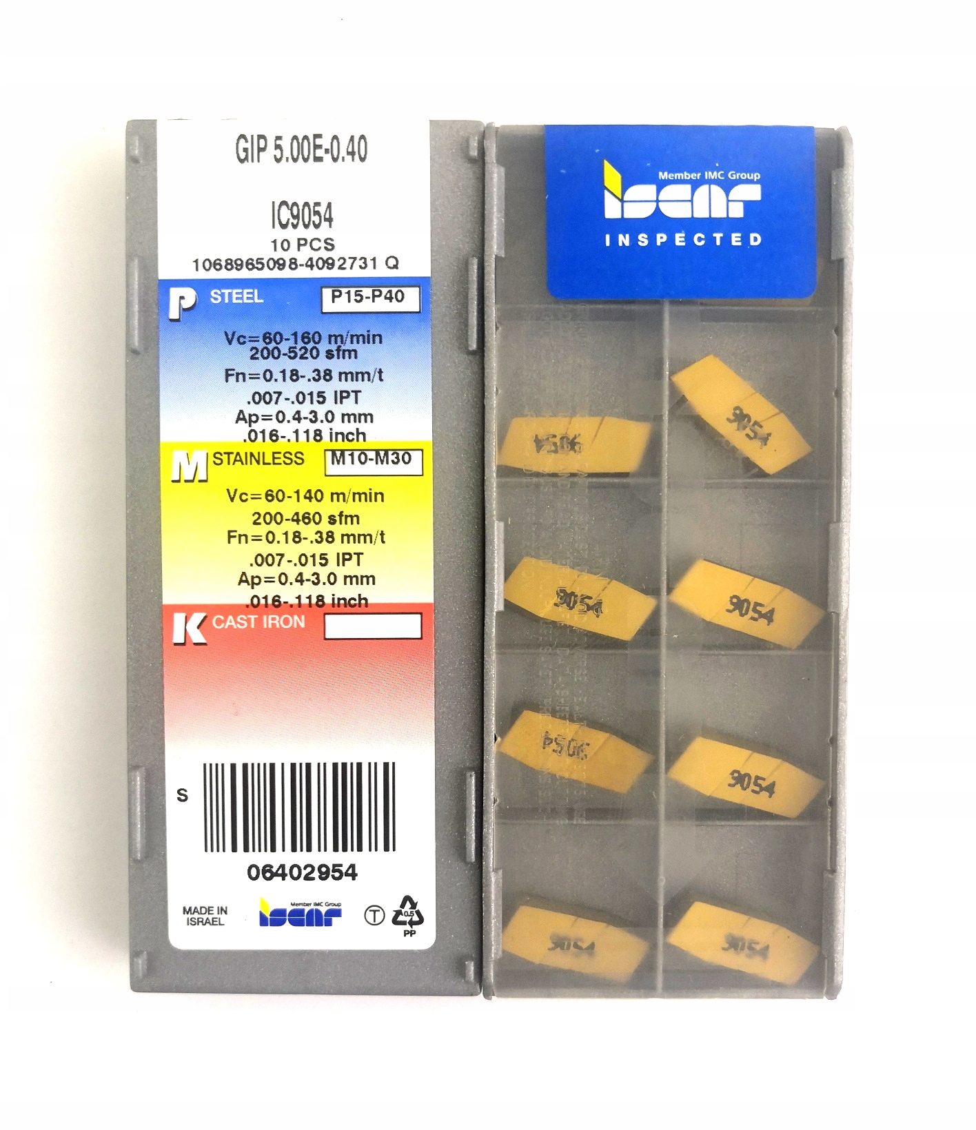 Dlaždice GIP 5,00E-0,40 IC9054 ISCAR