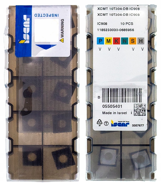 Vložky Iscar XCMT 10T304 DB IC908 (XCNT) EcoCut