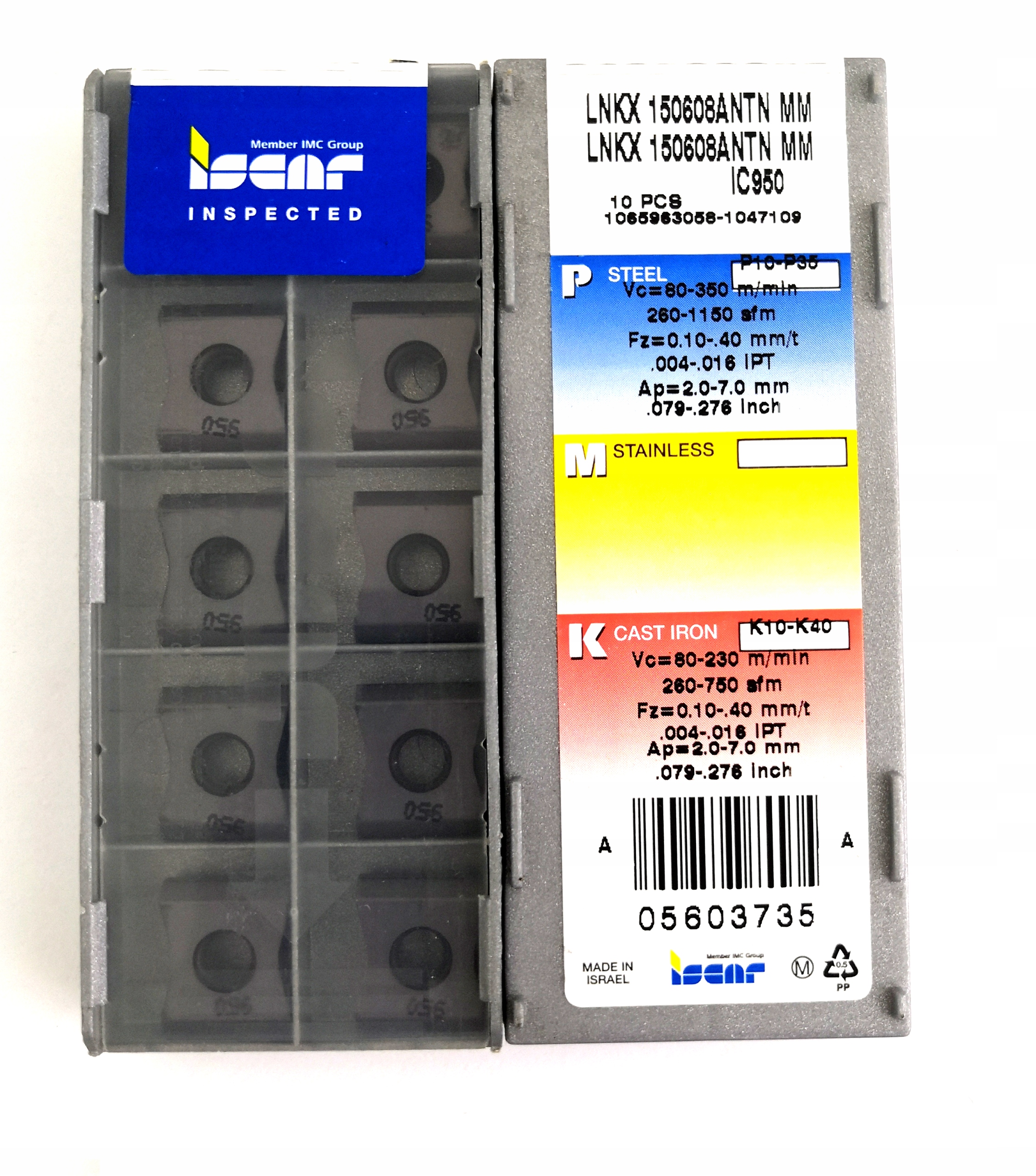 Vložky LNKX 150608 ANTN MM IC950 ISCAR