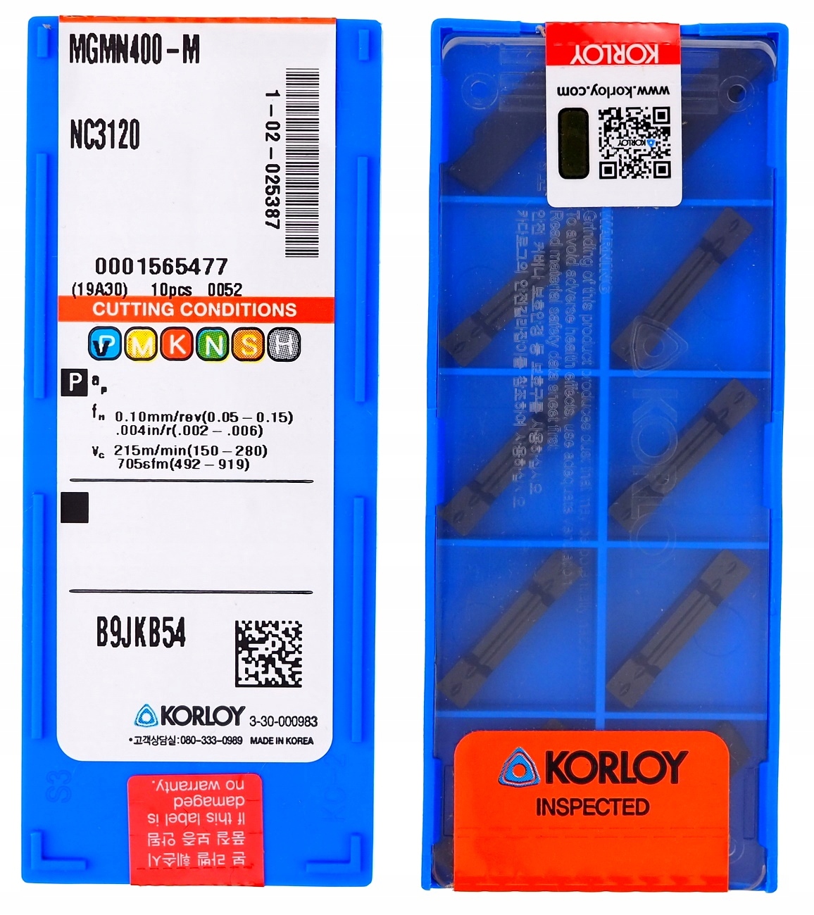 Dosky pre rezačku MGMN 400-M NC3120 KORLOY