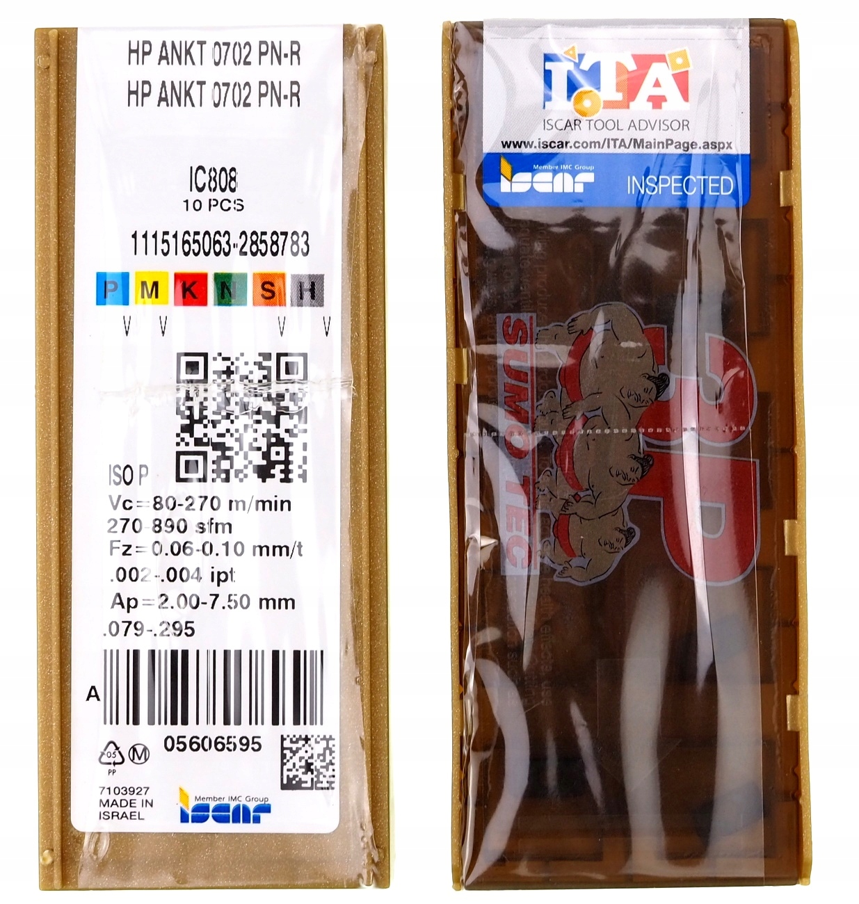 Karbidové doštičky HP ANKT 0702 PN-R IC808 ISCAR