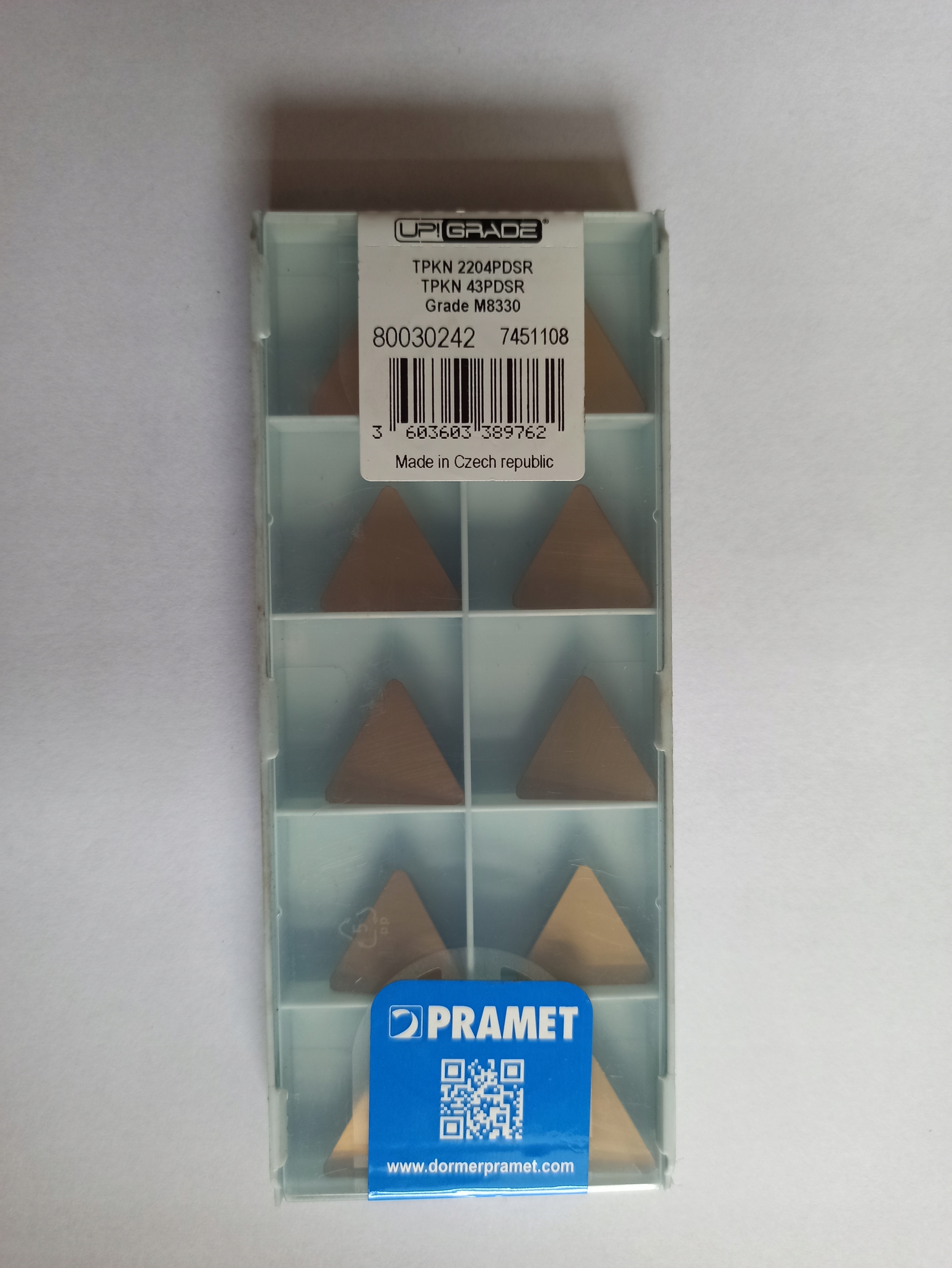 Viacbočné vložky TPKN 2204 PDSR M8330 10 ks