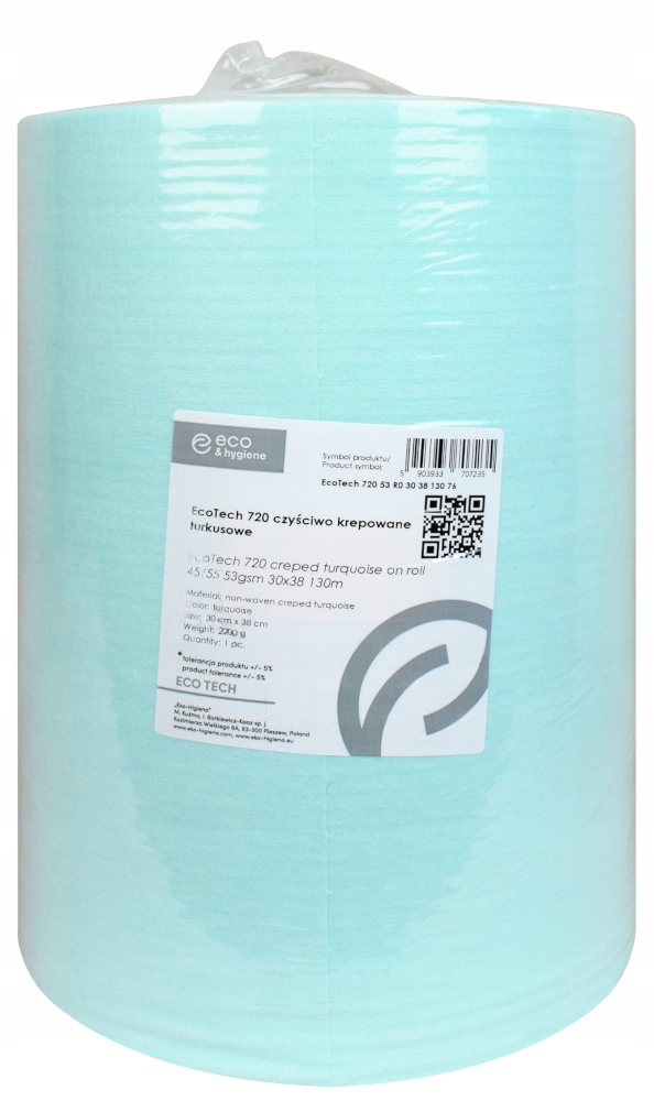 Eko-Higiena EcoTech 720 netkaná čistiaca utierka 30 x 38 cm tyrkysová