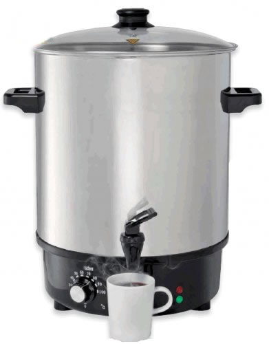 Ohrievač, varič na víno, pivo, voda 25l s tanierom