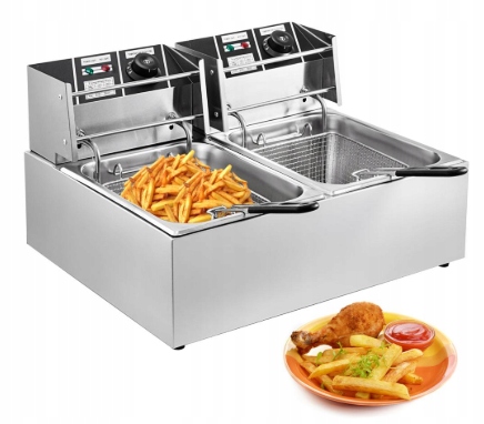 Dvojitá fritéza 12L NEREZOVÉ HRANOLKY