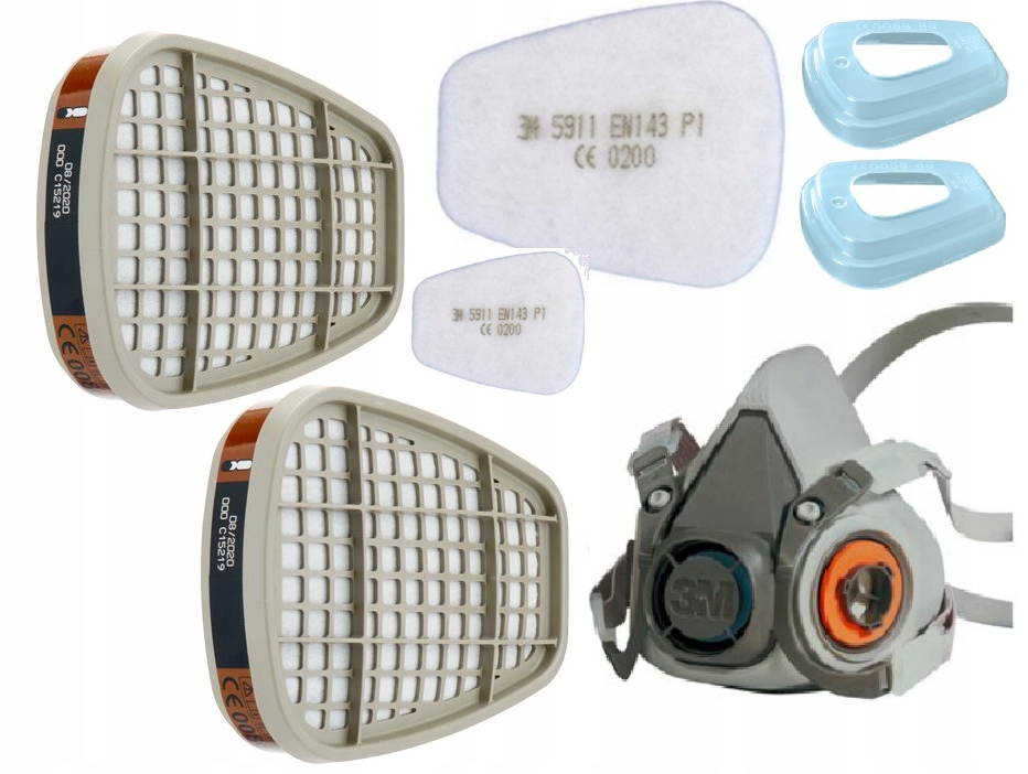 Polomaska 6300 3M paint mask KOMPLET! ORIGINÁL