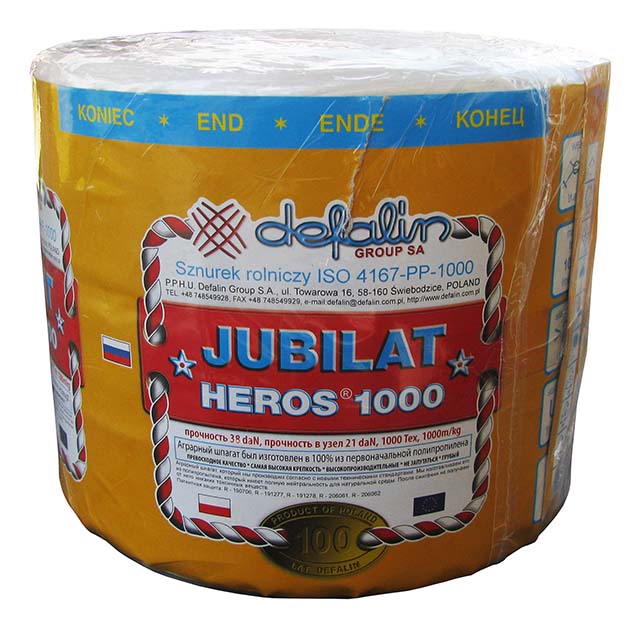 Defalin Heros poľnohospodársky špagát 2000m tex1000 2kg