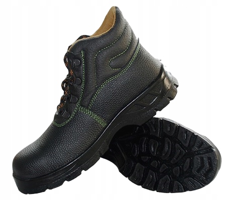 Pracovná obuv OCHRANNÉ ČLENKY COMFORT S1 BUFFALO LEATHER Steel TOE