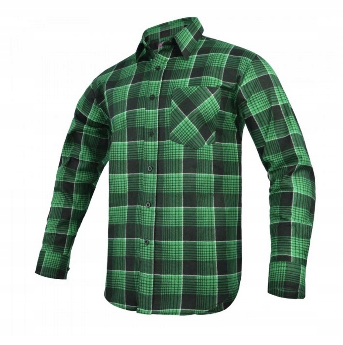 MODAR Green 42 flanelová pracovná košeľa