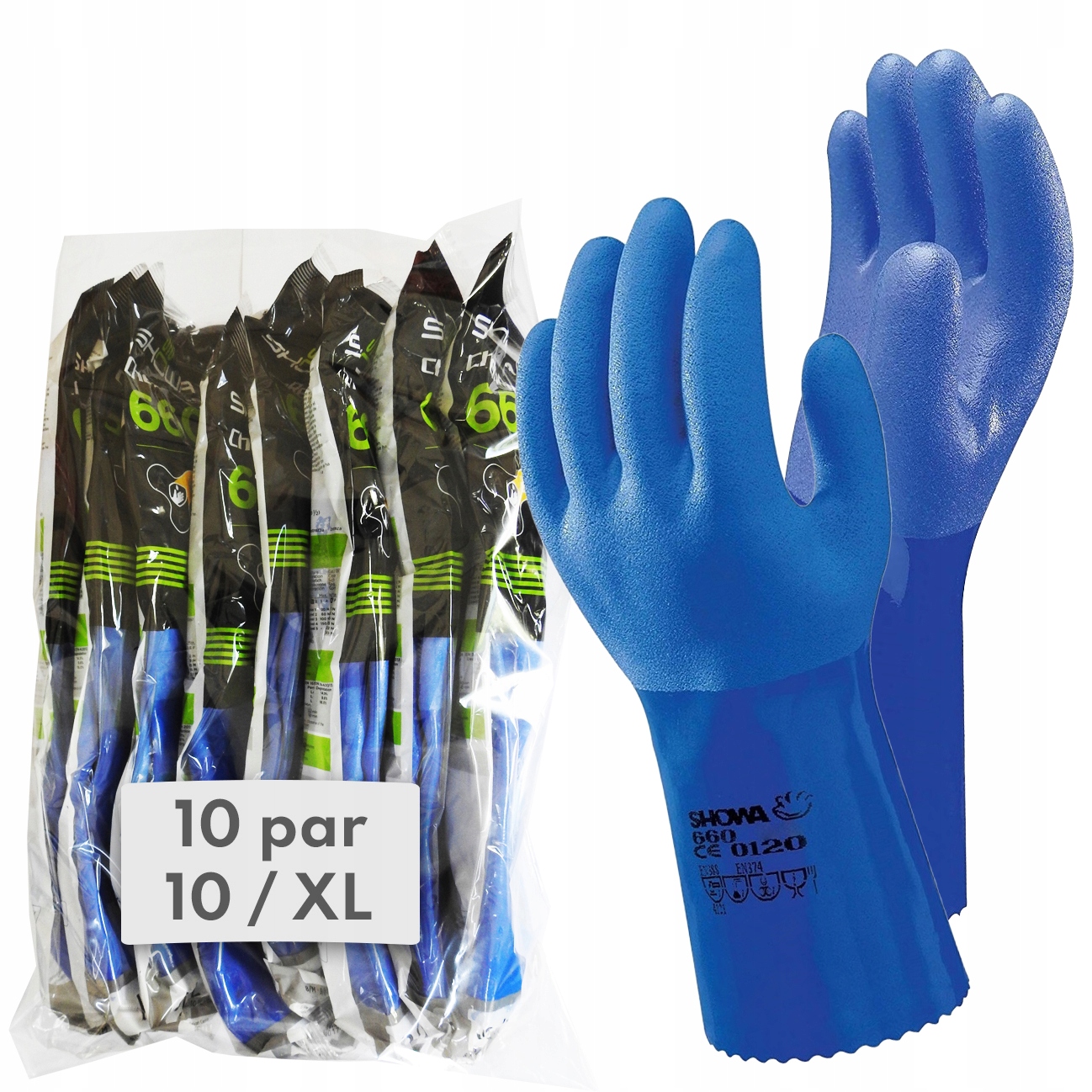 Rukavice Showa 660 veľkosť 10 - XL 10 párov