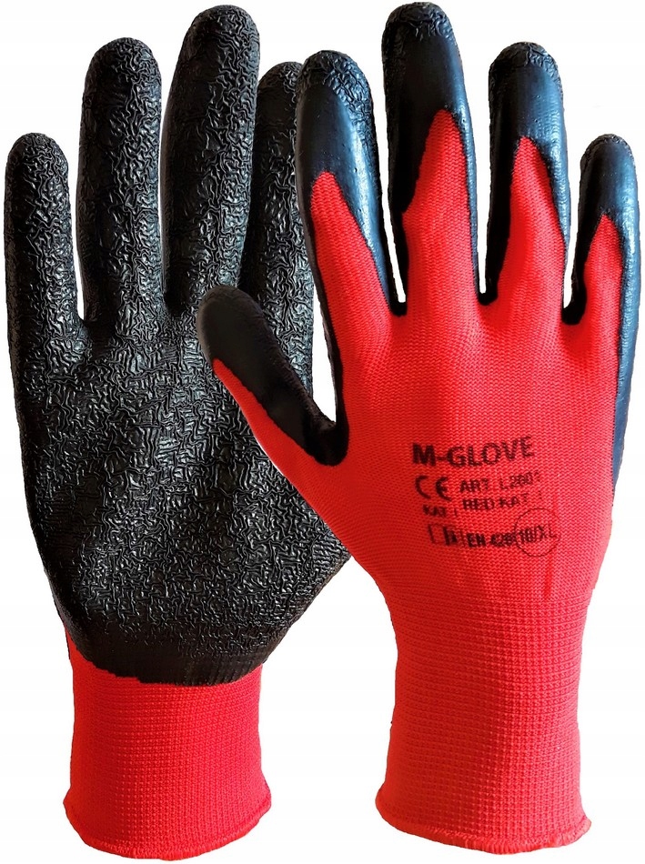 M-Glove L2001 RED rukavice veľkosť 9 - L 120 párov