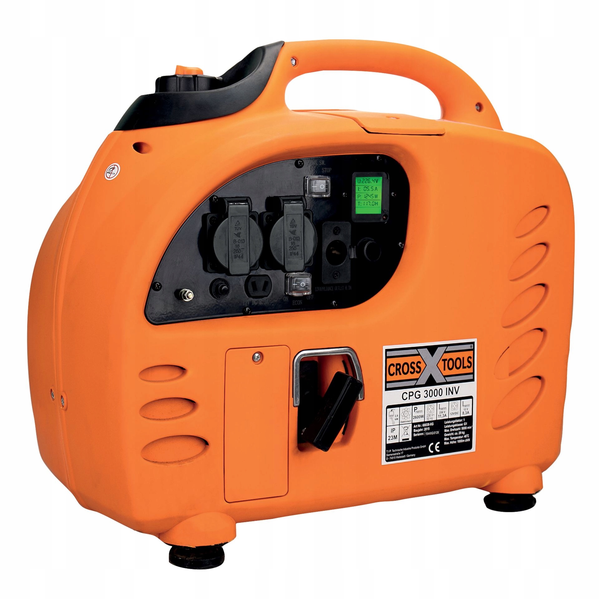 Prenosná jednofázová elektrocentrála Cross Tools 2800 W benzín