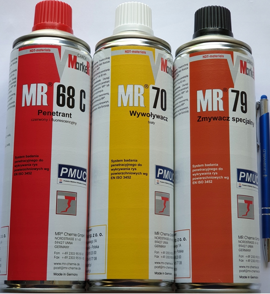 Prípravy na testy NDT - PENETRANT, evakuácia, umývacia súprava