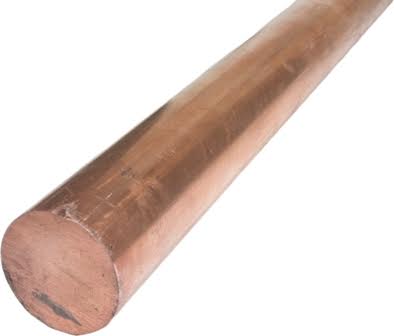 Medená tyč, meď, priemer 100, dĺžka 10cm