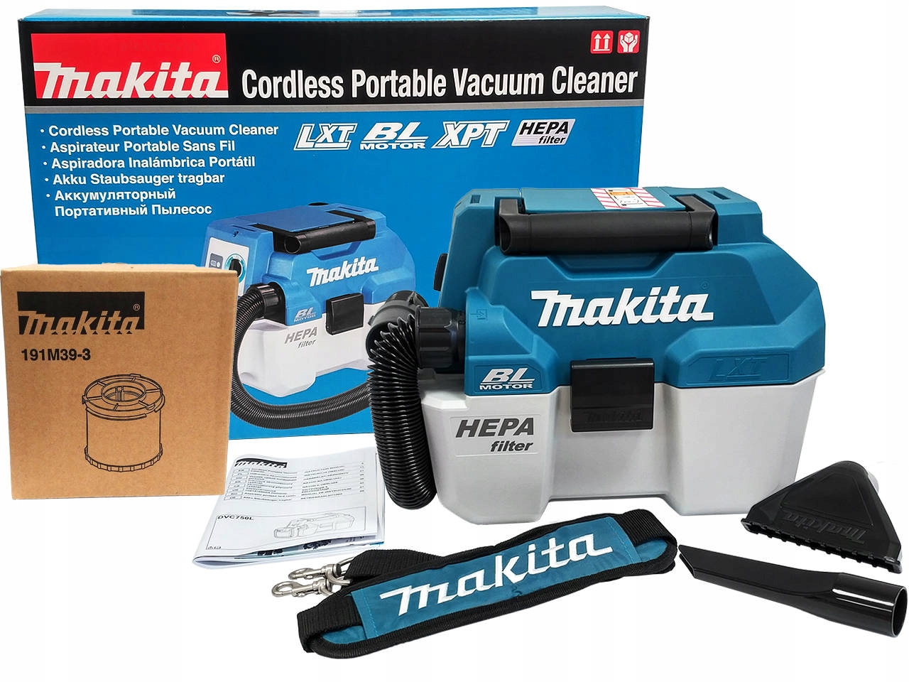 Makita DVC750LZX1 50 W priemyselný vysávač