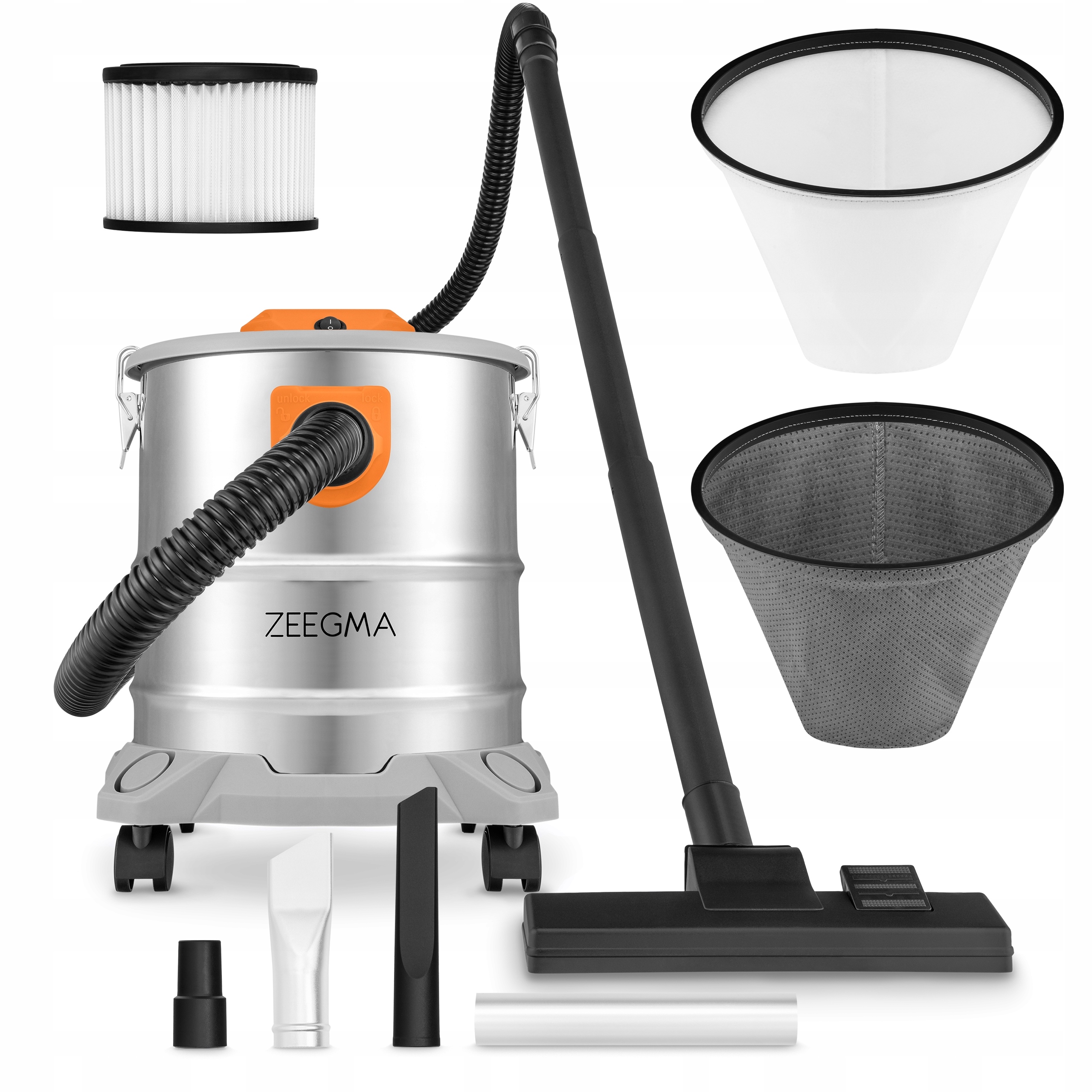 Priemyselný vysávač ZEEGMA PRO ASH 1600 W