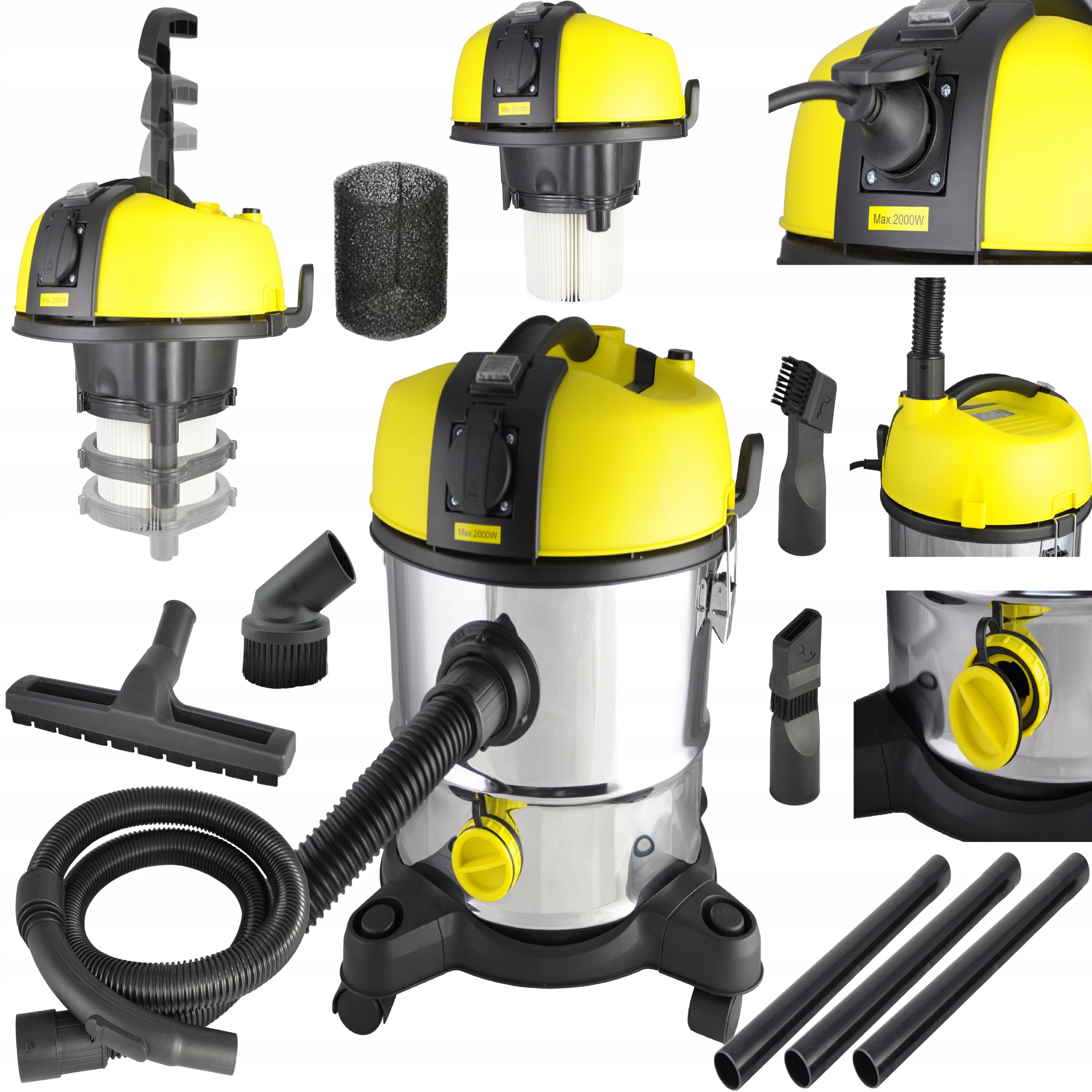 Presson MX1961 3200 W priemyselný vysávač
